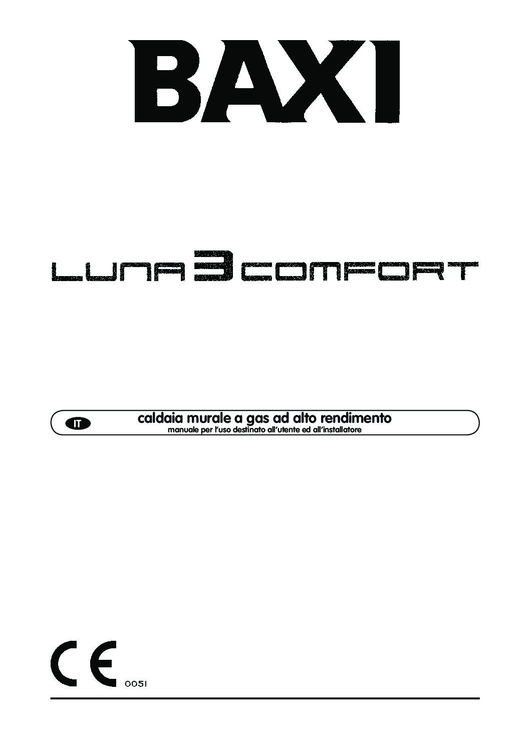 BAXI Luna 3 Confort manual