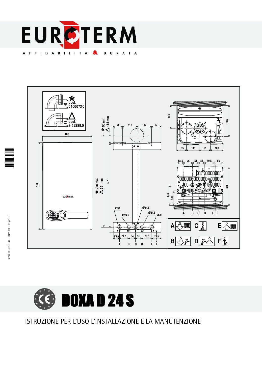Caldaia Euroterm DOXA D 24 S - Manuale di Istruzioni