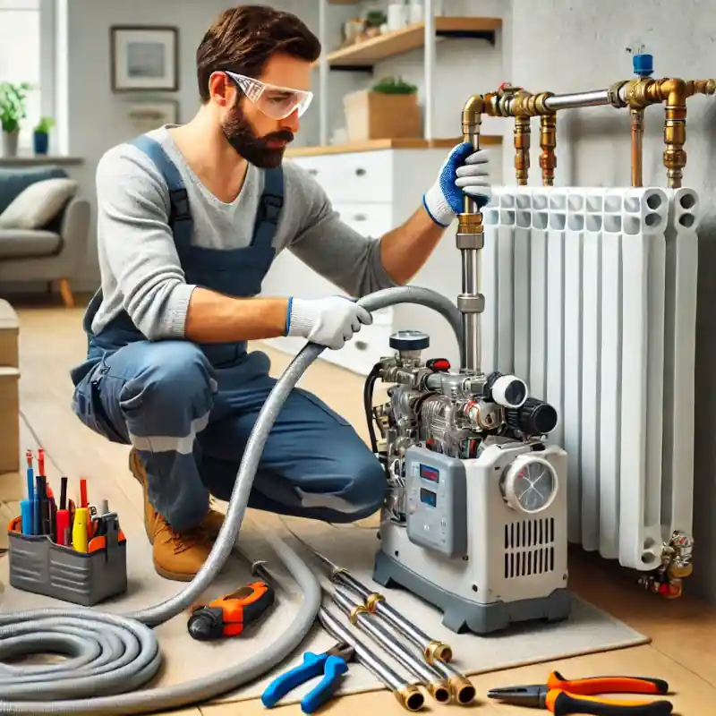 Lavado del sistema de calefacción para instalaciones antiguas