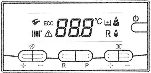 Display caldaia BAXI NUVOLA3 PIÙ