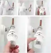 Imagen de la regulación de una válvula termostática, mostrando su eficiencia en el control del calor y el ahorro energético.
