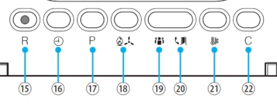 Barra dei pulsanti del termostato BPT TA450