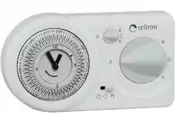 Termostato Seitron Tempora con configuraciones claras, mostrando programas de calefacción para una gestión óptima de la temperatura en el hogar.