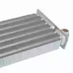 Imagen representativa del intercambiador primario en una caldera de gas, esencial para la eficiencia energética.