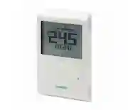Display del termostato Siemens RDE100.1 con pulsanti di controllo