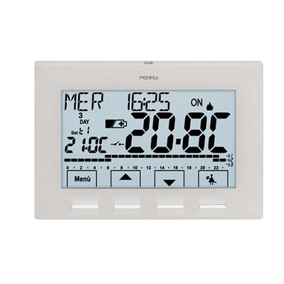Cronotermostato digitale programmabile Perry 1CR CR028B con schermo LCD